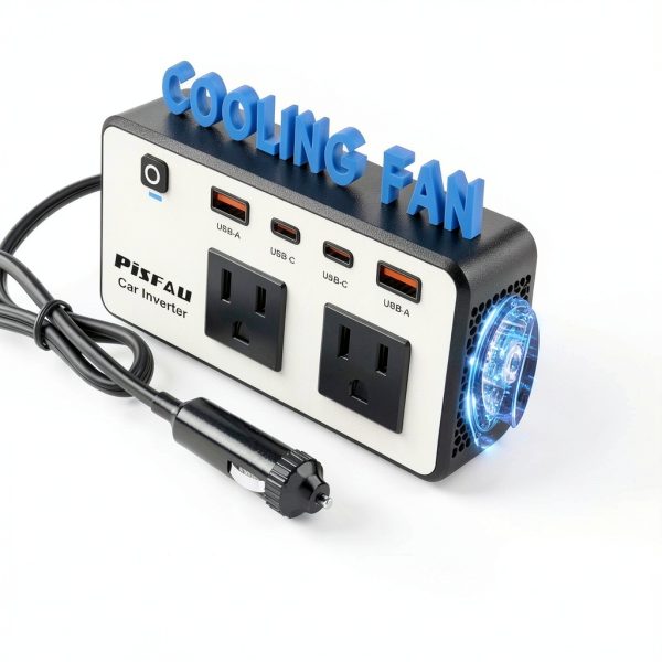 PiSFAU Car Power Inverter Travel Ready-3