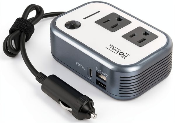FOVAL Power Inverter Adapter for Cars-0