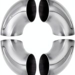 Acrux7 2.5" Stainless Steel Exhaust Elbow 90 Degree Bend-0