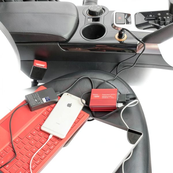 APINEE 150W Car Power Inverter for Multi Devices-3