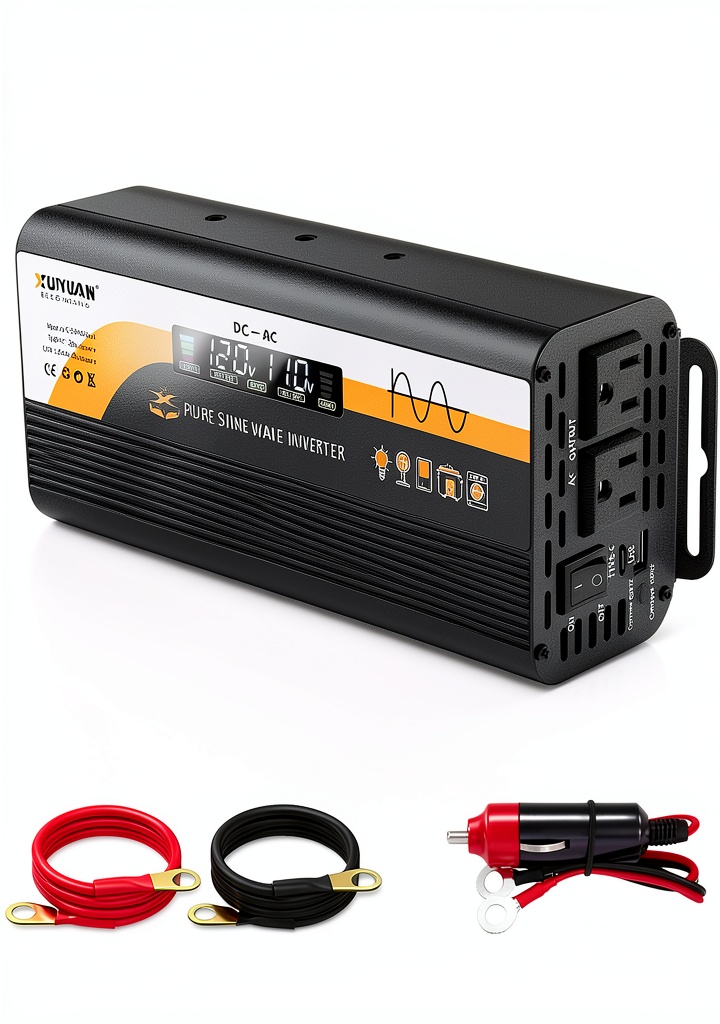 X XU YUAN inverter installed in an RV interior