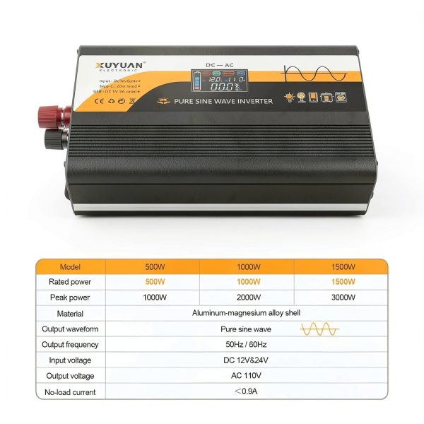 Power Inverter X XU YUAN Pure Sine Wave 500W-2