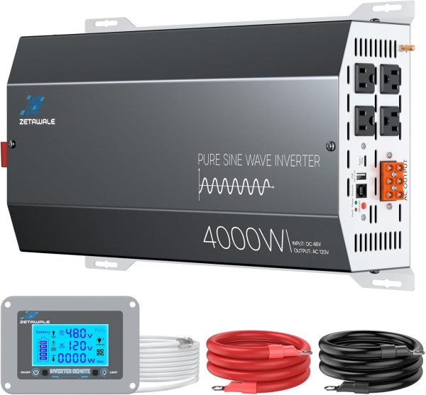 48V 4000W Power Inverter ZETAWALE Pure Sine-0