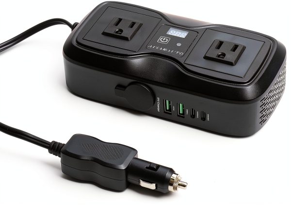 AUCARAUTO 200W Car Power Inverter DC 12V to AC 110V-7