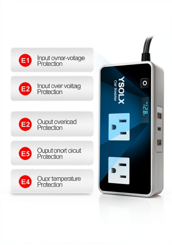 YSOLX 300W Car Power Inverter White-4