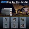 3000W Pure Sine Wave Inverter ZETAWALE 12V Car RV-3
