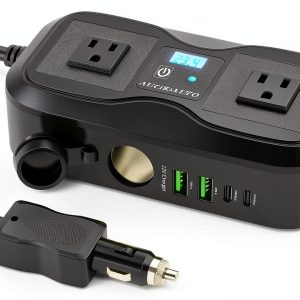 AUCARAUTO 200W Car Power Inverter DC 12V to AC 110V-0