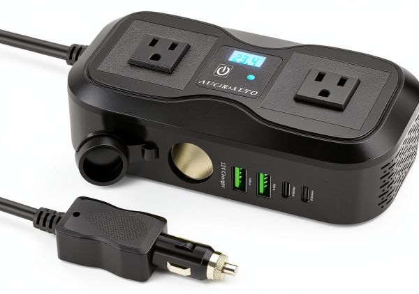 AUCARAUTO 200W Car Power Inverter DC 12V to AC 110V-0