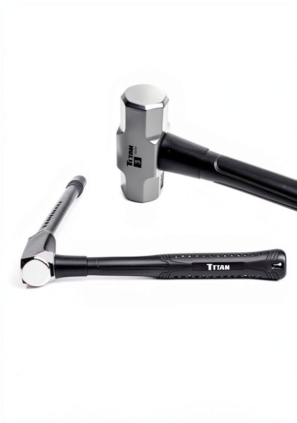 Titan 5-Piece Hammer Set with Rubber Grip Handles and Mixed Sizes-3