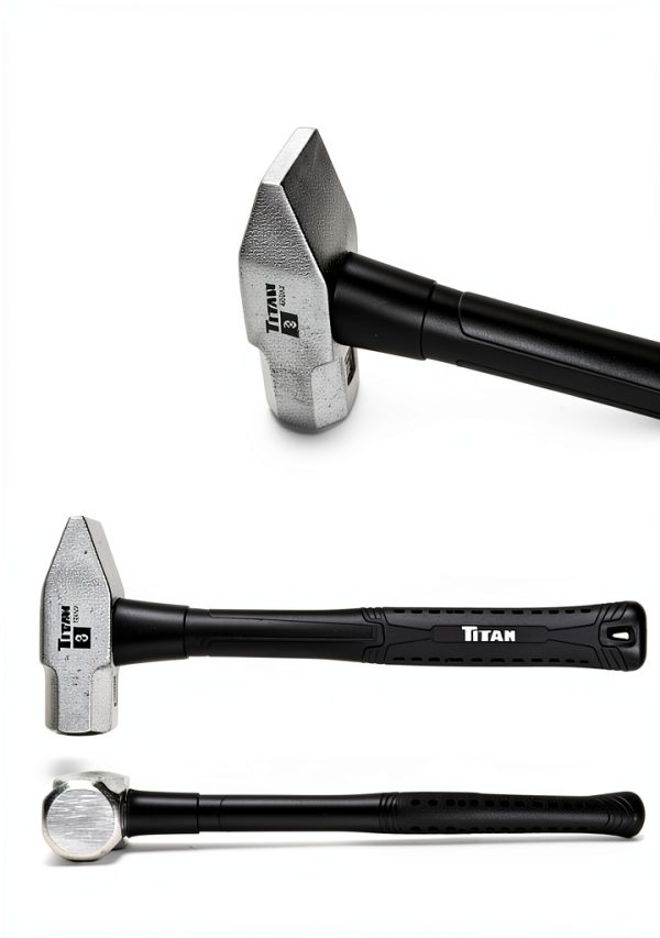 Titan 5-Piece Hammer Set with Rubber Grip Handles and Mixed Sizes-4