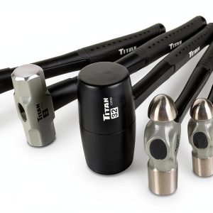 Titan 5-Piece Hammer Set with Rubber Grip Handles and Mixed Sizes-0