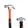 ZUZUAN Claw Hammer 2 Pack 8oz & 16oz Black Red Fiberglass Handle-4