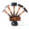 Hammer Set HORUSDY 5-Piece Ball-Peen Hammers 16oz 32oz Rubber Mallet-1