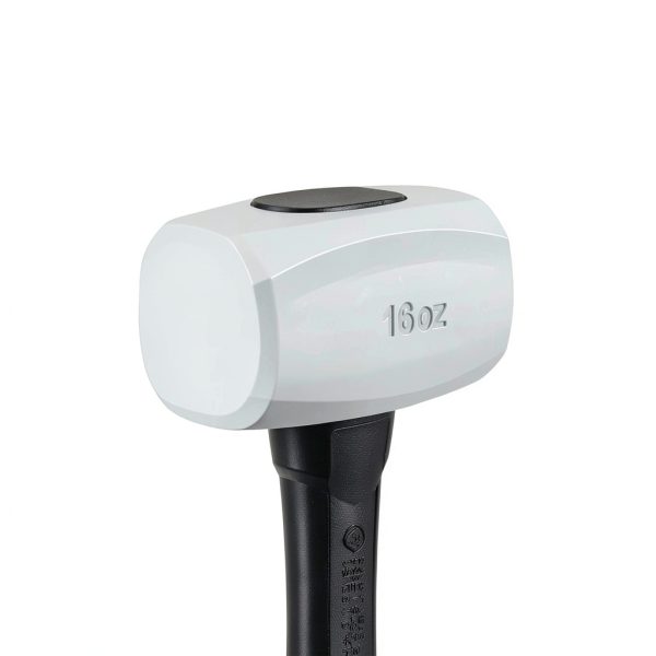 Goldblatt Rubber Mallet 16 oz Low Recoil Double Faced White-3