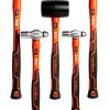 Hammer Set HORUSDY 5-Piece Ball-Peen Hammers 16oz 32oz Rubber Mallet-0