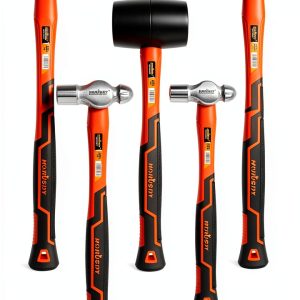 Hammer Set HORUSDY 5-Piece Ball-Peen Hammers 16oz 32oz Rubber Mallet-0