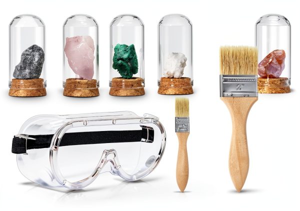 Geology Rock Pick Kit 25PCS ARTKUNST 28oz Hammer with Mason Chisel-3