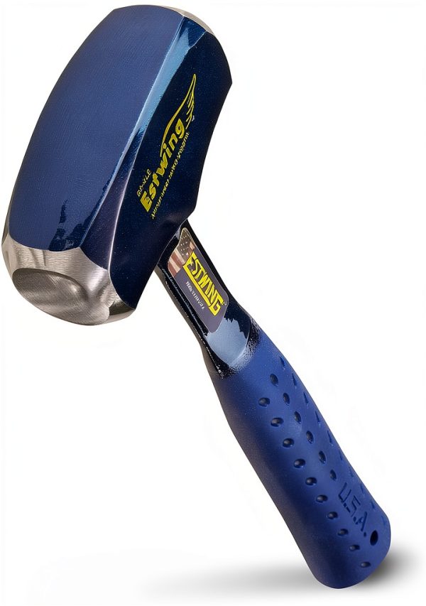 ESTWING Drilling/Crack Hammer - 3-Pound Sledge with Forged Steel Construction & Shock Reduction Grip - B3-3LB-0