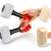 Goldblatt Rubber Mallet 16 oz Low Recoil Double Faced White-1