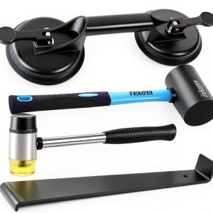 Floor Gap Fixer Tool Set with Suction Cup and Rubber Mallet LOZAGU-0