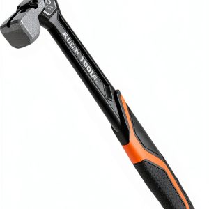 Klein Tools H80920S Smooth Face Framing Hammer with Straight Claw, 20-Ounce Forged Steel, Magnetic Nail Puller, and Extra-Large Squared Strike Face-0