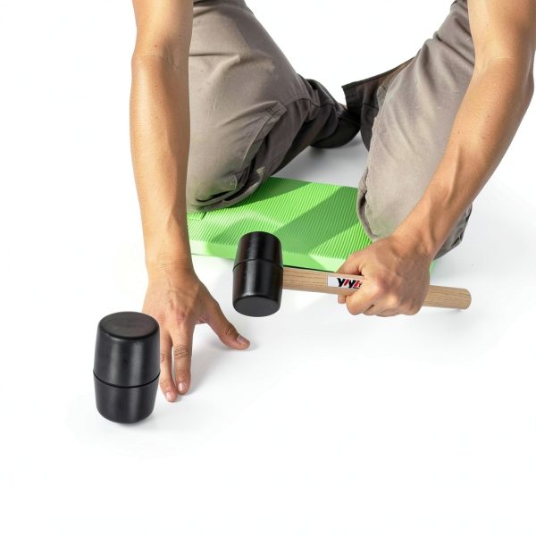 Rubber Mallet Hammer YIYITOOLS 8oz Black Wood Handle-6