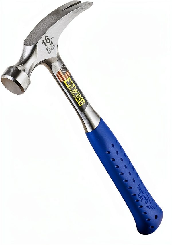 Estwing Hammer 16 oz Straight Rip Claw with Shock Reduction Grip-0