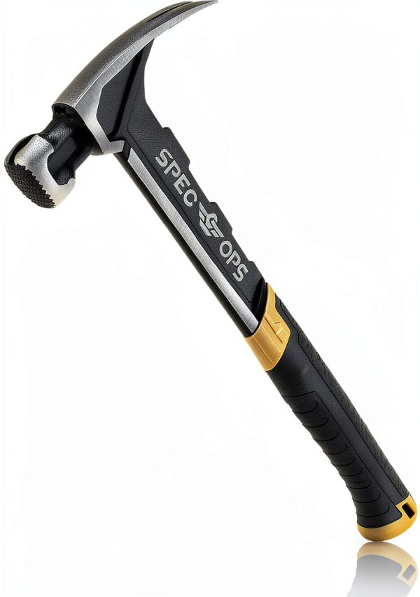 Spec Ops Tools Framing Hammer 22 oz Black/Tan Shock‑Absorbing Grip-0