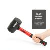 Rubber Mallet 16oz LOZAGU Fiberglass Handle for Flooring & Camping-4