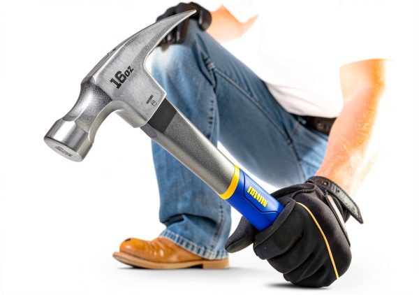 Hammer IRWIN Fiberglass Claw Hammer 16 oz with ProTouch Grip-1