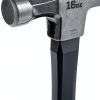 Hammer IRWIN Fiberglass Claw Hammer 16 oz with ProTouch Grip-3