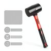 Rubber Mallet 16oz LOZAGU Fiberglass Handle for Flooring & Camping-1