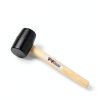 Rubber Mallet Hammer YIYITOOLS 8oz Black Wood Handle-1
